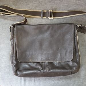 Coach Dark Brown Leather Satchel
